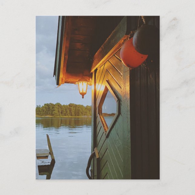 Cartão Postal De Festividades Noite na sauna (Frente)