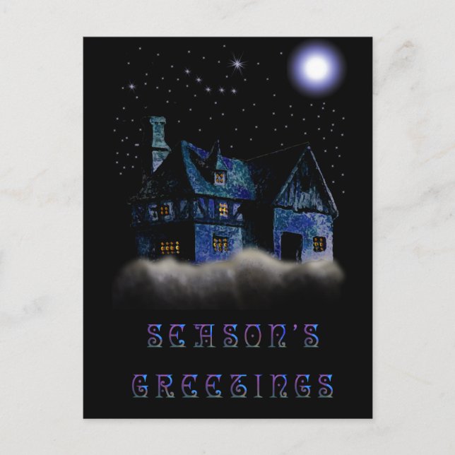 Cartão Postal De Festividades Noite silenciosa (Frente)