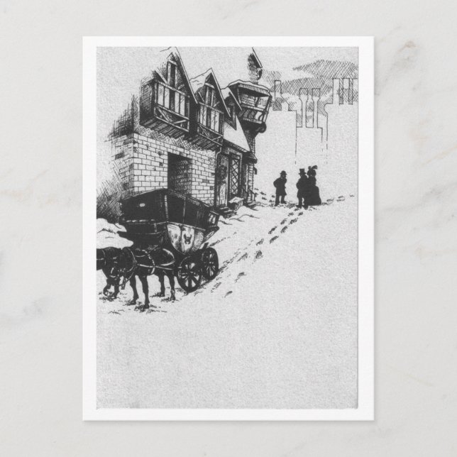 Cartão Postal De Festividades Noiva do Natal (Frente)