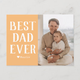 Cartão Postal De Festividades Nome de Foto do Dia de os pais da Família Moderna