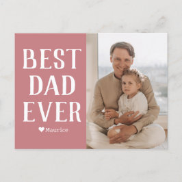 Cartão Postal De Festividades Nome de Foto do Dia de os pais da Família Moderna