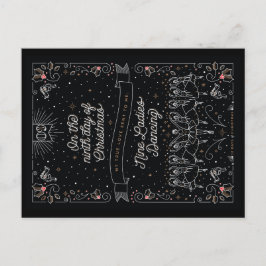 Cartão Postal De Festividades NONO DIA do NATAL/cartão do Natal