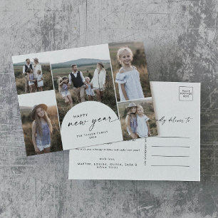 Cartão Postal De Festividades Notícias da família de fotos multi-fotos do Modern