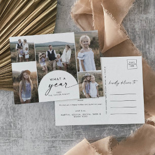 Cartão Postal De Festividades Notícias da família de fotos multifotos em arco mo