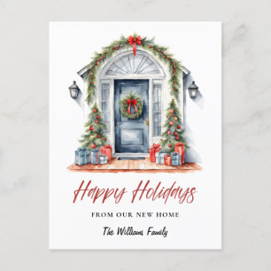 Cartão Postal De Festividades Nova casa para o Natal das Férias