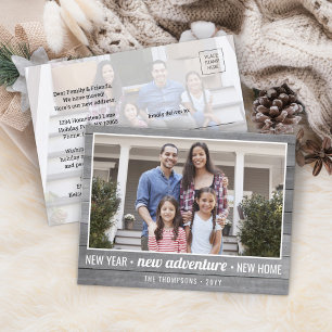 Cartão Postal De Festividades Nova Cinza residencial 2Anos novos de fotos