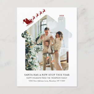 Cartão Postal De Festividades Nova Foto Residencial Minimalista Papais noeis Ver