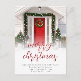 Cartão Postal De Festividades Nova Página Inicial de Vias de Natal Feliz