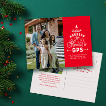 Novo endereço 2 foto vermelha Natal