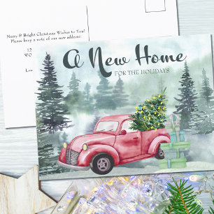 Cartão Postal De Festividades Novo lar para a Floresta Vermelha de Caminhões Fe