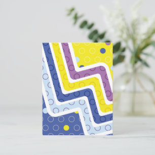 Cartão Postal De Festividades Números Geométricos 5