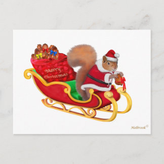 CARTÃO POSTAL DE FESTIVIDADES O AJUDANTE PEQUENO DO PAPAI NOEL