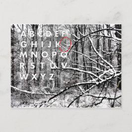 Cartão Postal De Festividades O Alfabeto Natal