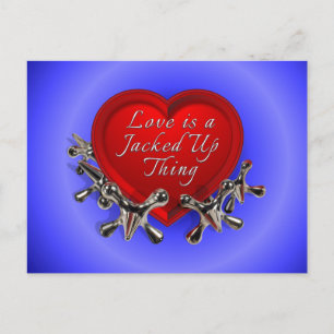 Cartão Postal De Festividades O amor é uma coisa que se levanta - Namorados