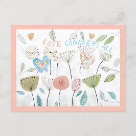 Cartão Postal De Festividades O AMOR Inspiracional CONQUISTE TODA A Placa de Afi