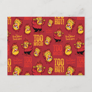 Cartão Postal De Festividades O Ano Sem Papai Noel™ Padrão Calor Desperdiçado