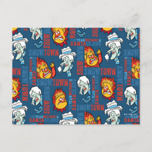 Cartão Postal De Festividades O ANO SEM UM PAI NATAL™ Snowtown Showdown