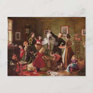 Cartão Postal De Festividades O cabaz do Natal