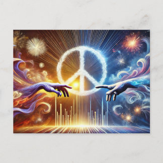 Cartão Postal De Festividades O Cartão de Paz