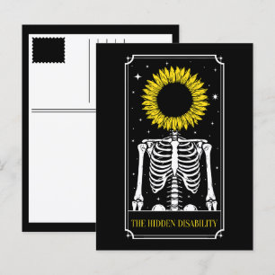 Cartão Postal De Festividades O Cartão de Tarot de Conscientização sobre Deficiê