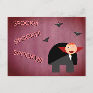 Cartão Postal De Festividades O corcunda vestida como um vampiro bonito