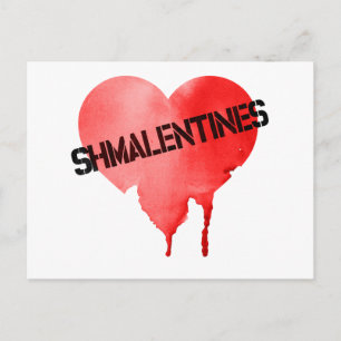 Cartão Postal De Festividades O dia de Shmalentine do dia dos namorados