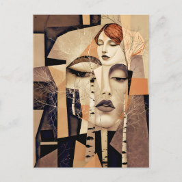 Cartão Postal De Festividades O Eco de “Virelle” – Um Retrato Abstrato
