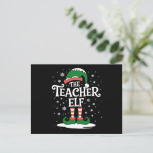 Cartão Postal De Festividades O Elfo Professor Natal Família Correspondente Grup