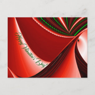 Cartão Postal De Festividades O espírito do amor e da esperança Abstrato 3D Rain