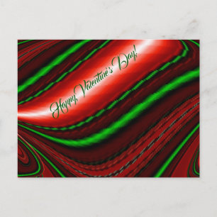 Cartão Postal De Festividades O espírito do amor e da esperança Abstrato 3D Rain