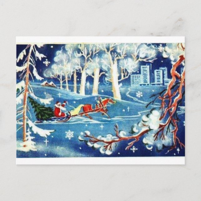 Cartão Postal De Festividades O feliz ano novo! (Frente)