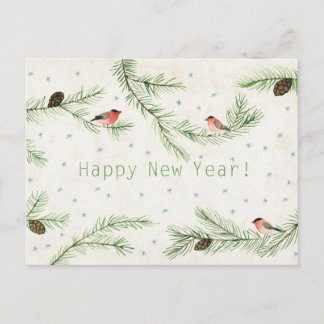 Cartão Postal De Festividades O feliz ano novo!