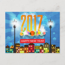 Cartão Postal De Festividades o feliz ano novo 2017