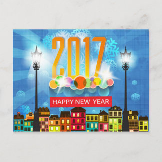 Cartão Postal De Festividades o feliz ano novo 2017