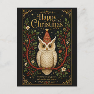 Cartão Postal De Festividades O Flor de Natal do Mensageiro Sábio