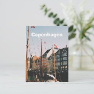 Cartão Postal De Festividades O icônico Nyhavn, Copenhague, Dinamarca