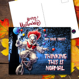 Cartão Postal De Festividades O meu travesseiro tóxico do Dia das Bruxas