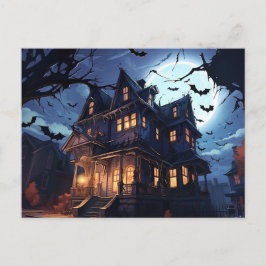 Cartão Postal De Festividades O Mistério de Mansão Fantasma