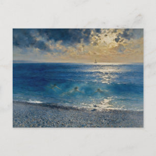 Cartão Postal De Festividades O Oceano Guarda Segredos – Uma Paisagem Marinha Ca