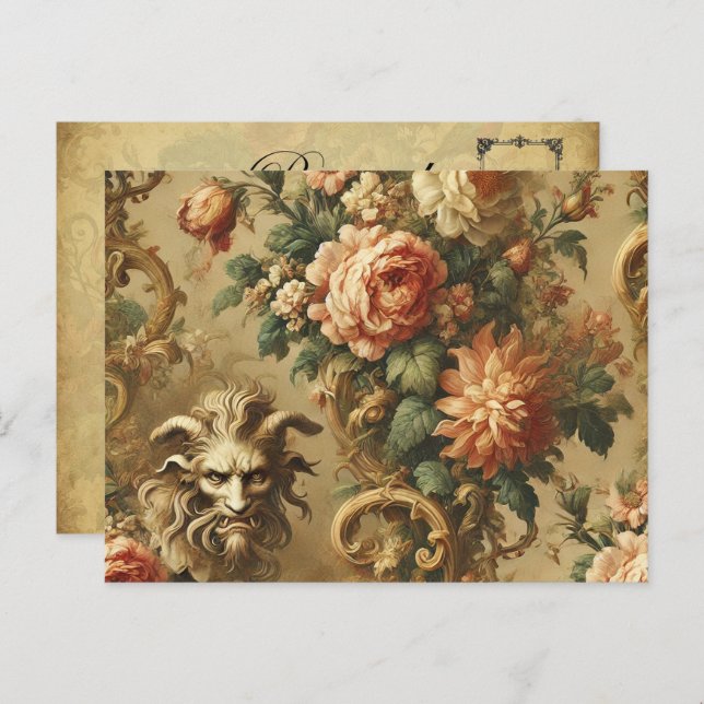 Cartão Postal De Festividades O Ouro Fiend - Vitoriano Gótico (Frente/Verso)