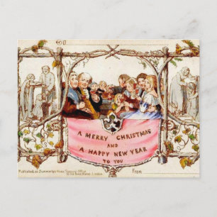 Cartão Postal De Festividades O Primeiro Cartão de Natal