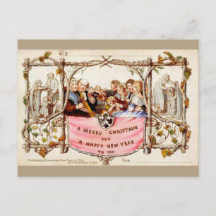 Cartão Postal De Festividades O Primeiro Cartão de Natal