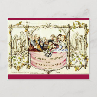 Cartão Postal De Festividades O Primeiro Cartão de Natal (1843)