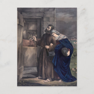 Cartão Postal De Festividades "O Primeiro Véspera de Natal"