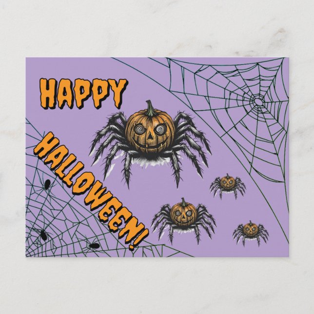 Cartão Postal De Festividades O Pumpkin Headed Crawler (Frente)