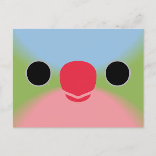 Cartão Postal De Festividades O rosto de uma princesa papagaio