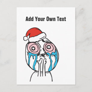 Cartão Postal De Festividades O texto personalizado do Le Me Memes PinkEye é EDI
