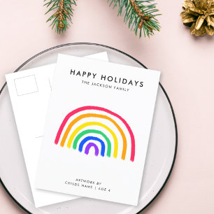 Cartão Postal De Festividades O Trabalho de arte do seu próprio filho Enviar D