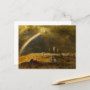 Cartão Postal De Festividades O triunfo em Calvário, 1874, por George Inness