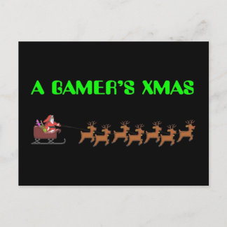 Cartão Postal De Festividades O Xmas de um Gamer
